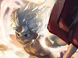 路飞五档同人绘制