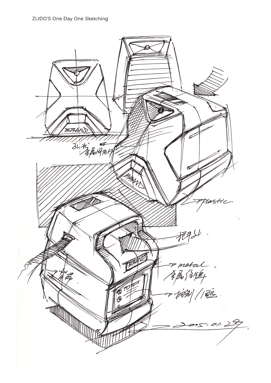 素描作品。/邦陈设计