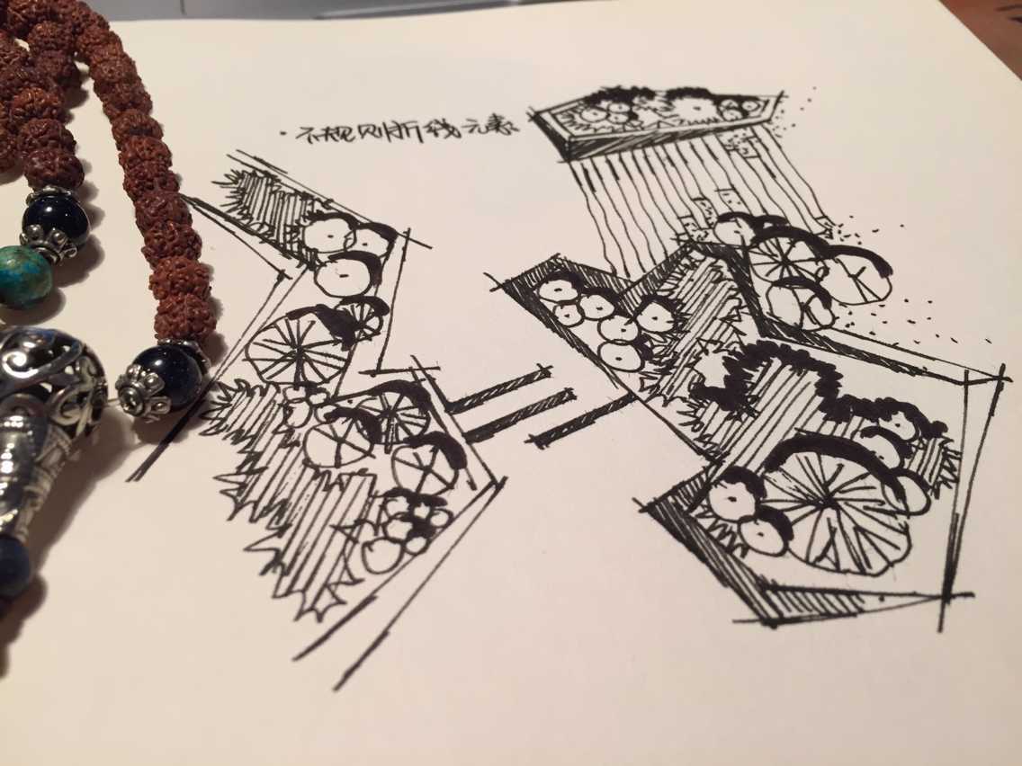 随手画-景观草图平面示意_画手绘的慧丫头-站酷zcool