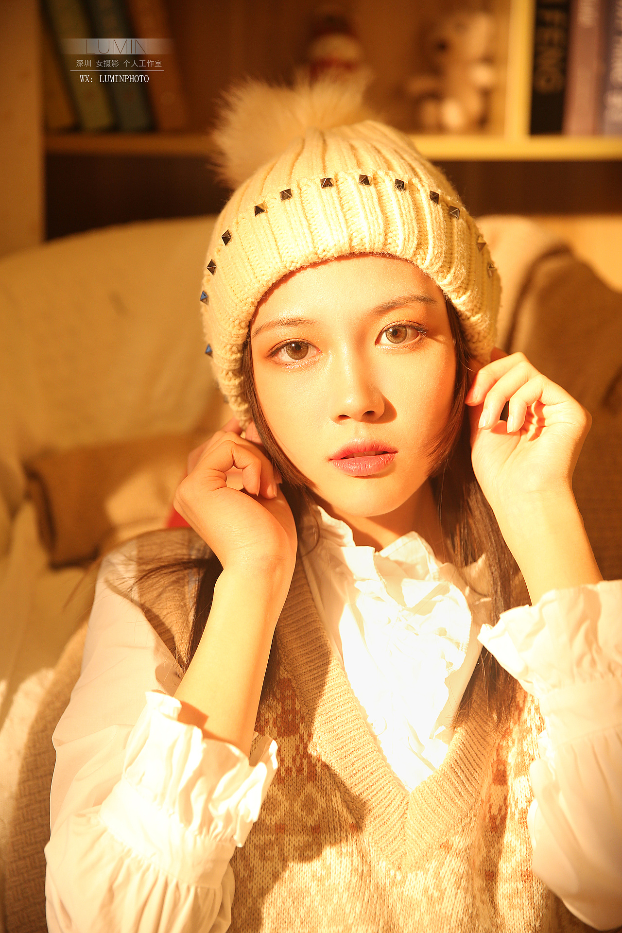 圣诞写真 毛衣写真 冬日暖暖的阳光|摄影|人像摄影|深圳女摄lumin