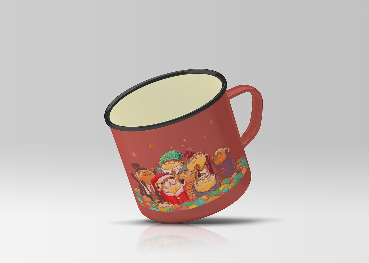 廣告插畫《雪貂愛好會(huì)》（圖ZMjMzNjAwMDMy） - 創(chuàng)作習(xí)作 - 站酷設(shè)計(jì)師貓一_好好畫畫原創(chuàng)素材 - 站酷ZCOOL