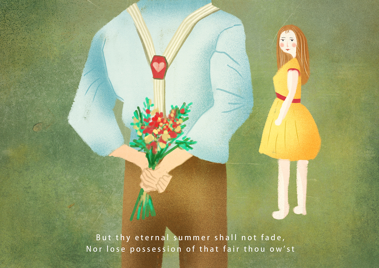 表白|插画|创作习作|猪糯糯hh - 原创作品 - 站酷 (zcool)