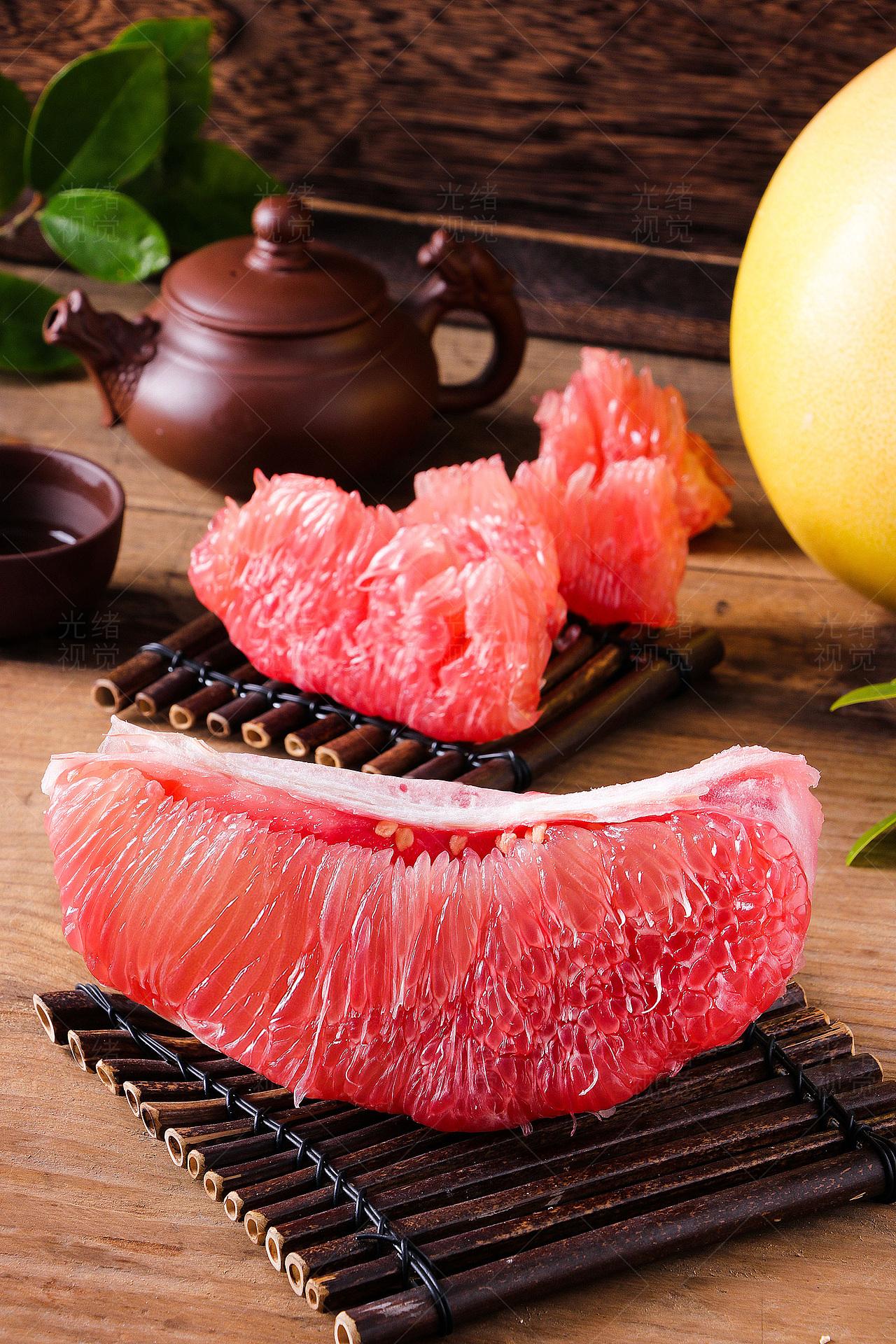 美味新鲜红心三红蜜柚 柚子 多肉多汁 香甜 自然美味