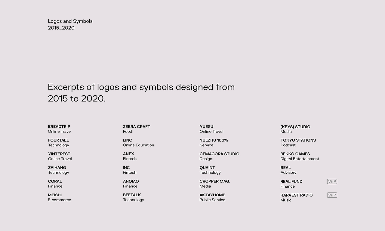 Logos and Symbols 2015_2020（图ZMjM0NDY5OTI4） - Logo - 站酷设计师XiaolinChen原创素材 - 站酷ZCOOL