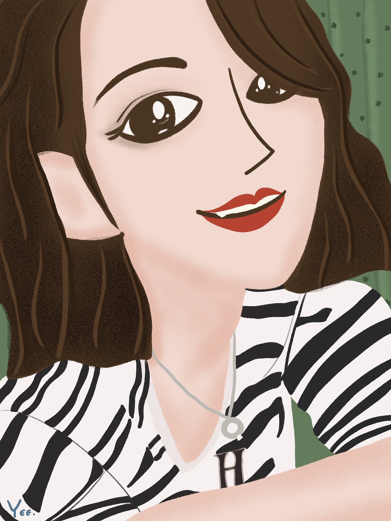 最近画的一些人物照片转换卡通|插画|新锐潮流插画|yeefan_原创作品