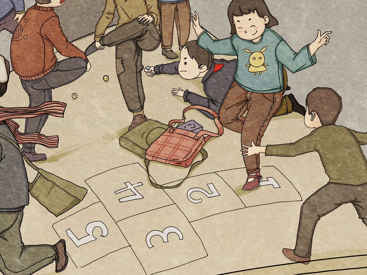 儿时游戏（图ZMjMzNzE4NDIw） - 创作习作 - 站酷设计师县老爷原创素材 - 站酷ZCOOL
