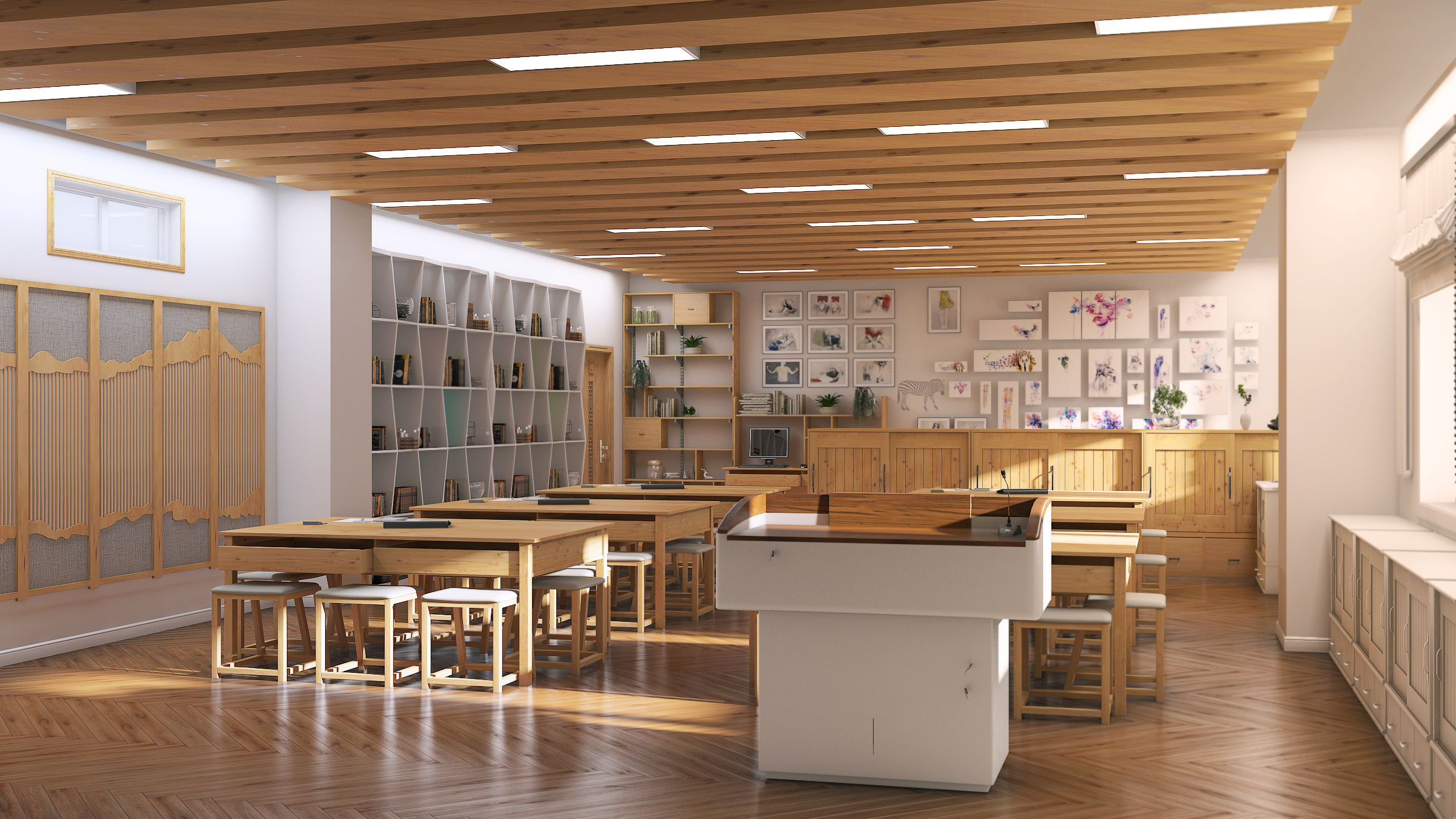 教室总集,|空间|家装设计|斑马_斑马 - 原创作品 - 站酷 (zcool)