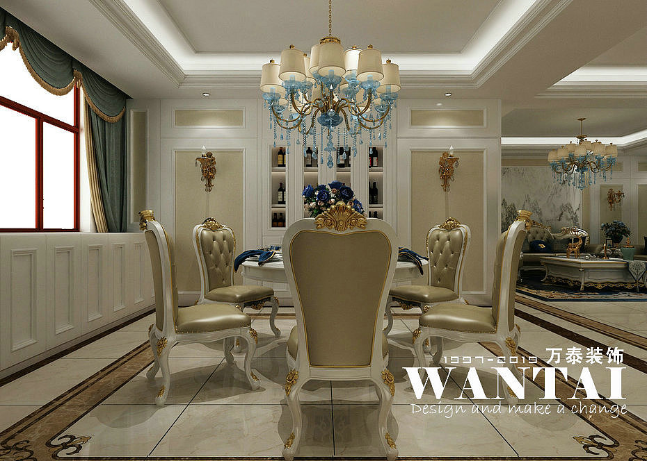 泰安别墅装修|开元盛世·和园280m²叠墅上叠装修效果图