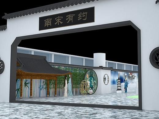 萧山机场古风美陈