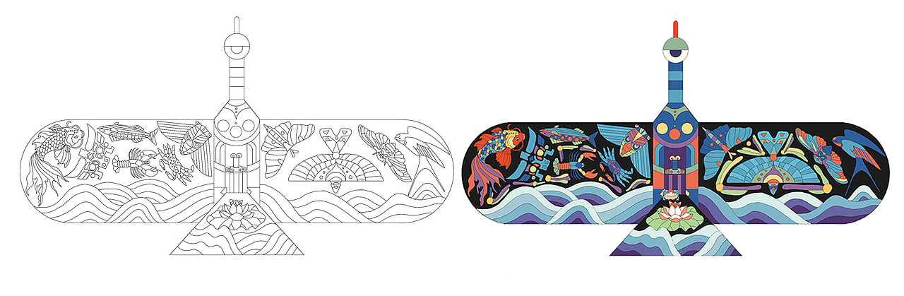 濰坊風箏再設計（圖ZMjU3NzM0OTQw） - 工藝品設計 - 站酷設計師杜佳奇插畫原創(chuàng)素材 - 站酷ZCOOL