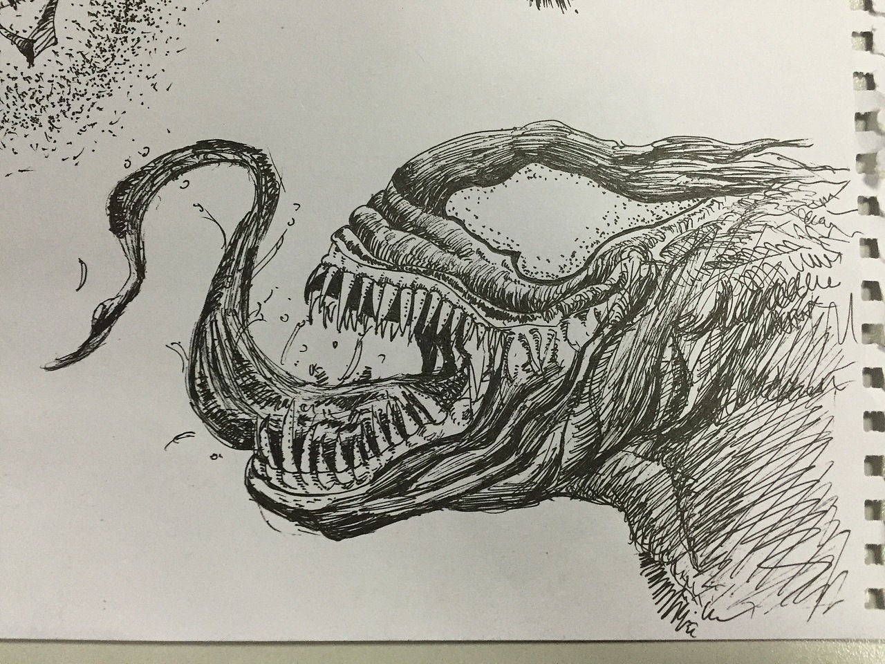 手绘蜘蛛侠毒液