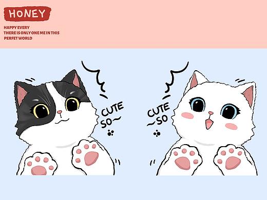 软萌猫咪 亲子图案