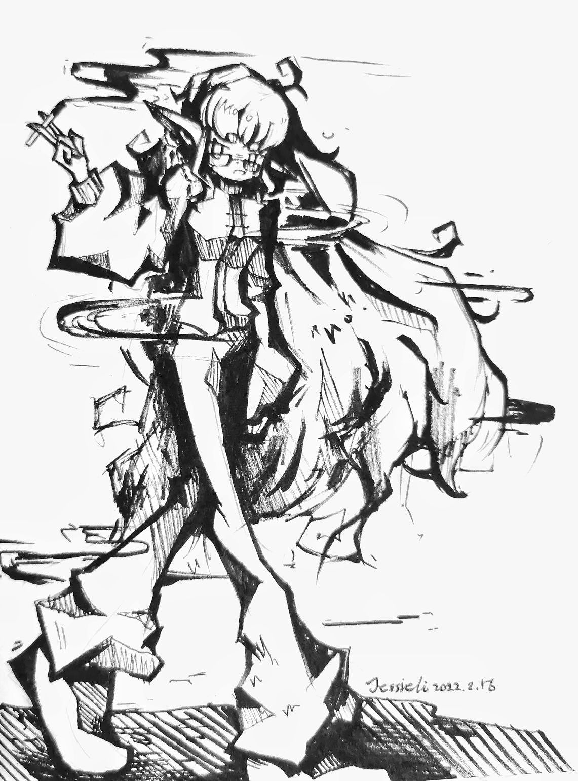 2022人物设计黑白篇