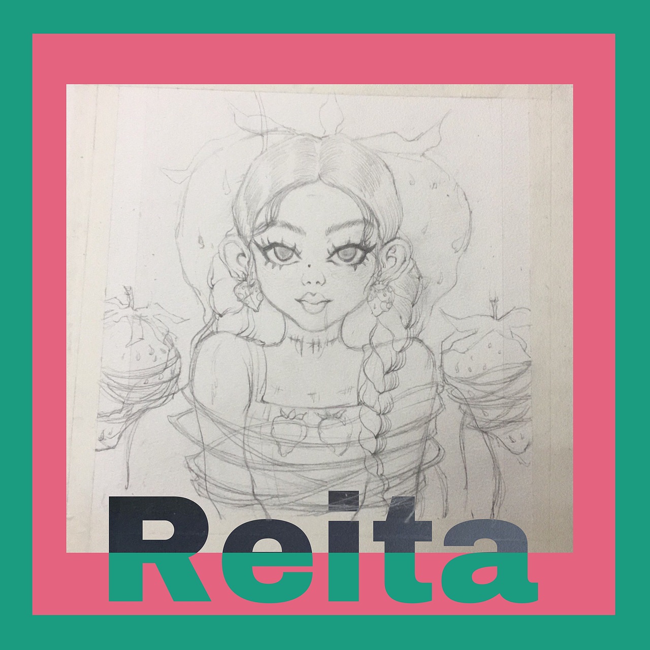 《草莓女孩》（图ZMTYxNTEzMzg0） - 创作习作 - 站酷设计师梣皙原创素材 - 站酷ZCOOL