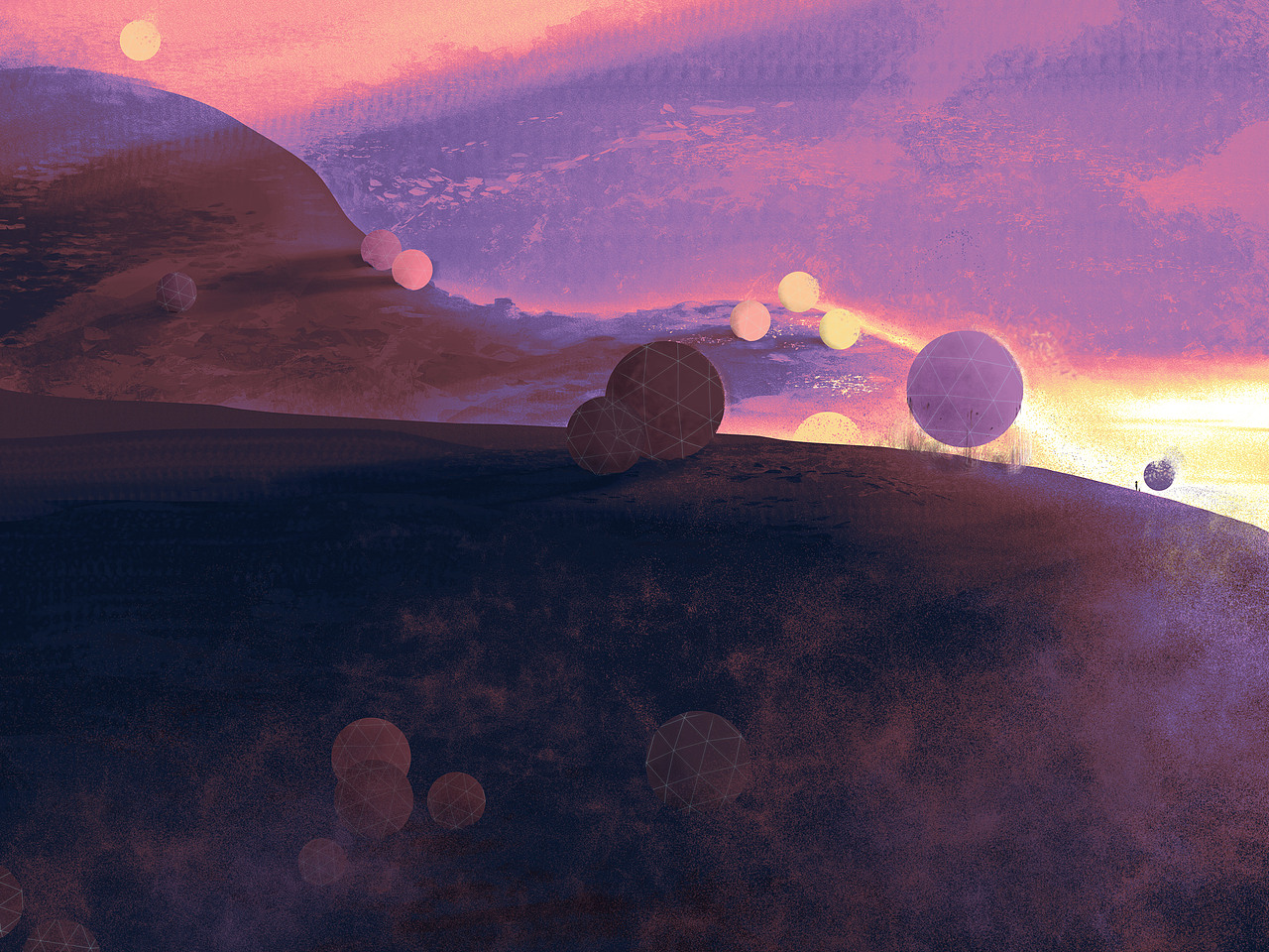 夢(mèng)中的星球（圖ZMjUwMDk2ODA0） - 創(chuàng)作習(xí)作 - 站酷設(shè)計(jì)師咸咸咸檸七原創(chuàng)素材 - 站酷ZCOOL