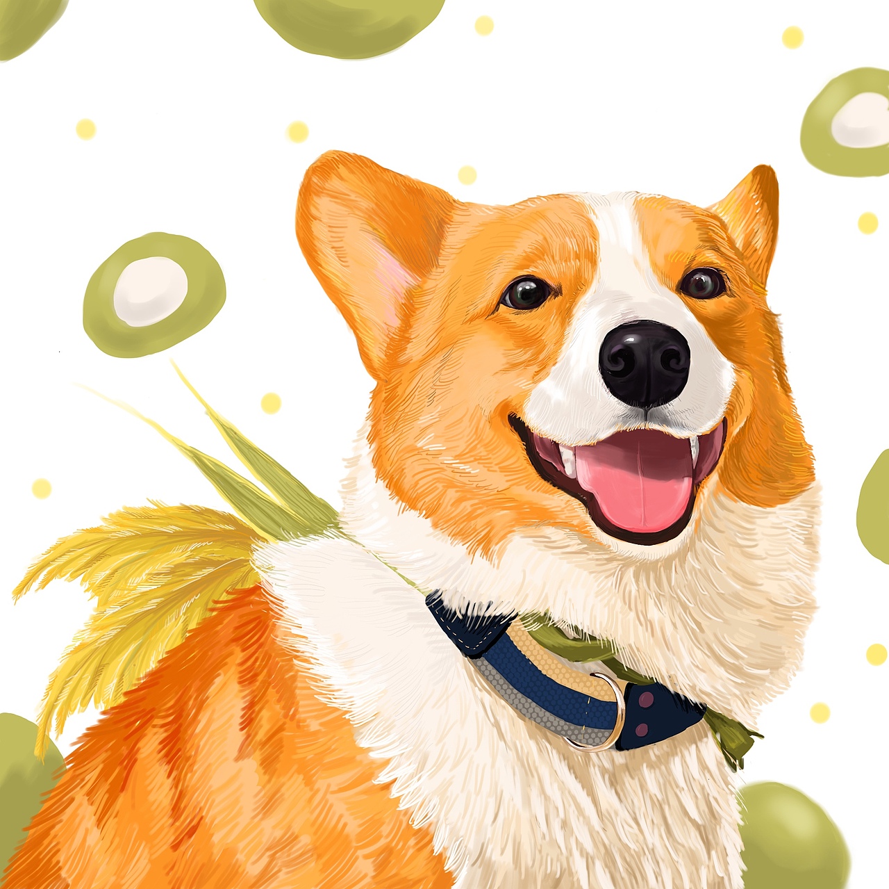 手绘宠物头像（图ZMzA0ODg5ODcy） - 艺术插画 - 站酷设计师开开开开哥原创素材 - 站酷ZCOOL