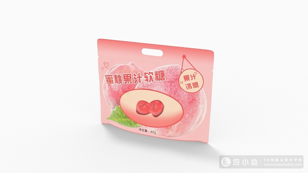 果汁包装设计——蜜桃果汁软糖