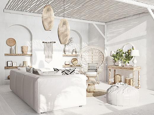 Corona作品 | 波西米亚风格室内表现作品欣赏