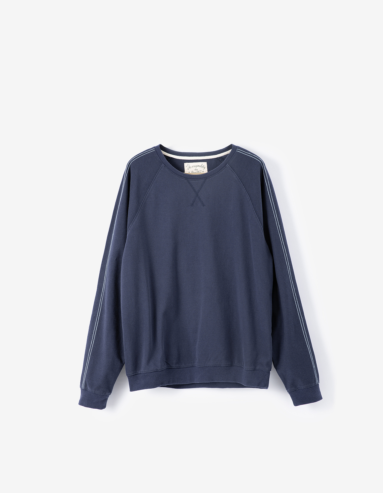 亲子肩部明线长袖t童装服装衣服产品静物白底拍摄