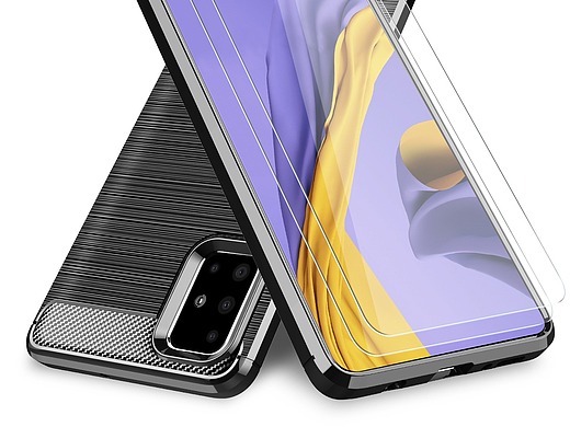 三星a51碳纤维手机壳亚马逊图