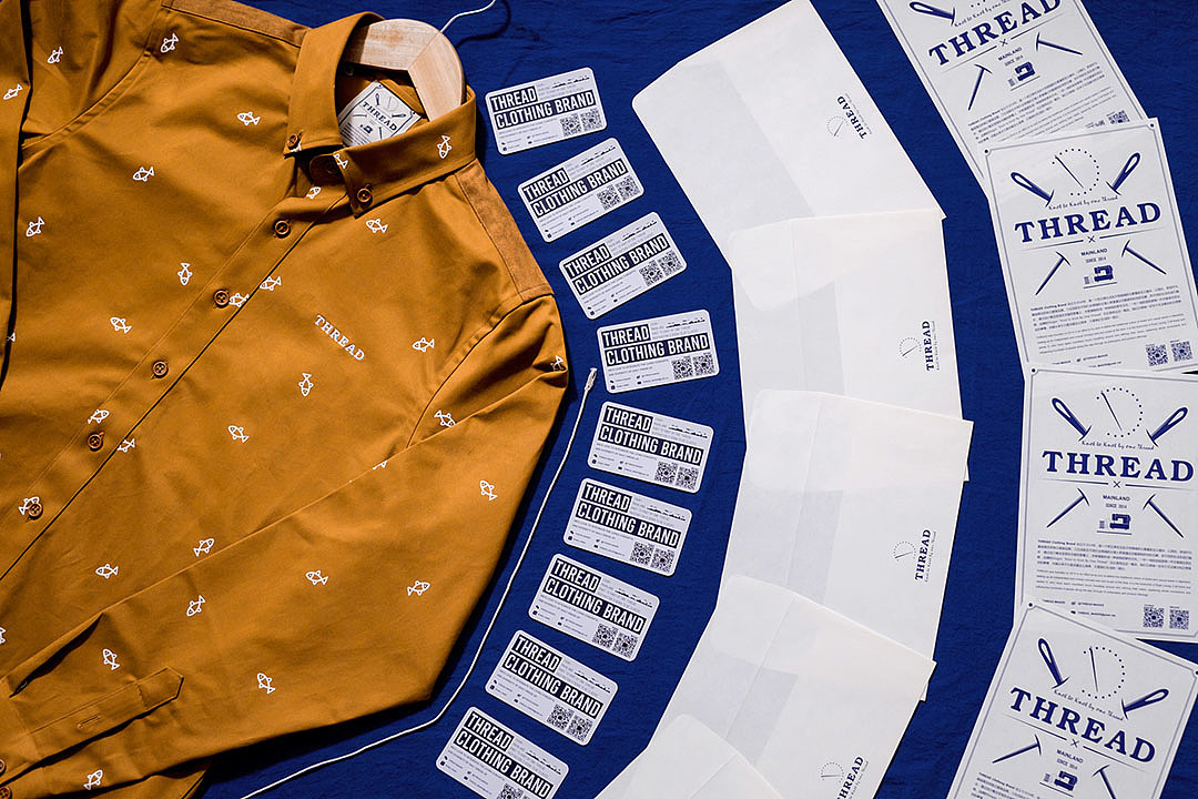 THREAD CLOTHING BRAND 品牌形象识别VI 設計应用製作