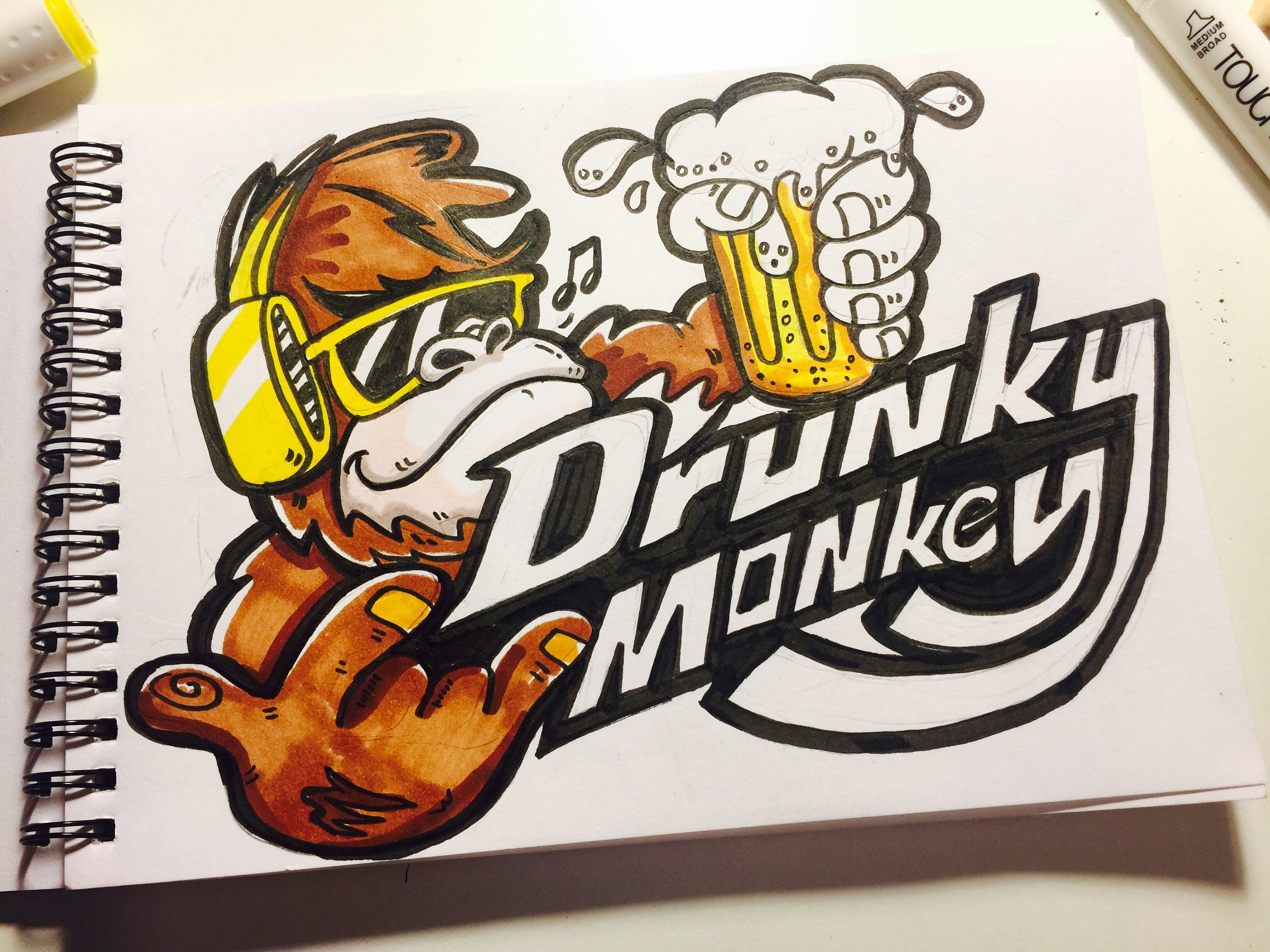 关于一个喝醉的猴子