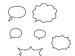 漫畫常用對話框