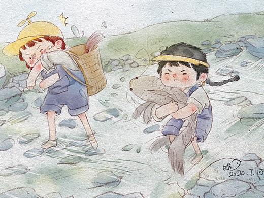 抓鱼~