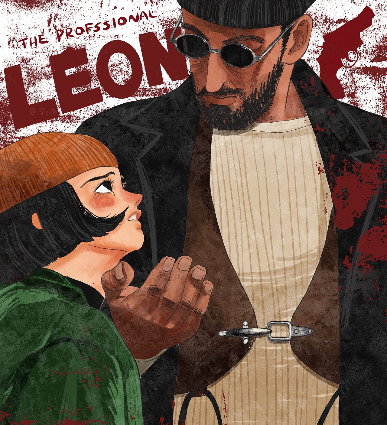 电影插画｜近期插画总结（图ZMjU0MjQyNDQw） - 商业插画 - 站酷设计师李小熊beaaar原创素材 - 站酷ZCOOL