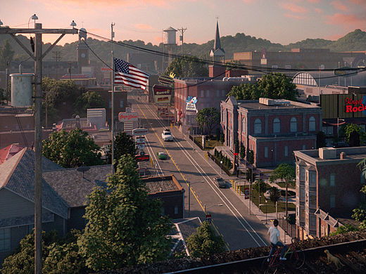 美國(guó)日落小鎮(zhèn)（個(gè)人主頁(yè)-ZNjY4MTU1NjQ=） - 場(chǎng)景 - 站酷設(shè)計(jì)師ZE_JASON原創(chuàng)素材 - 站酷ZCOOL