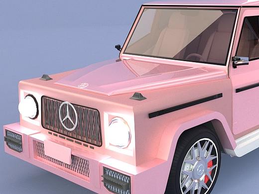 3dmax建模车 奔驰G级AMG