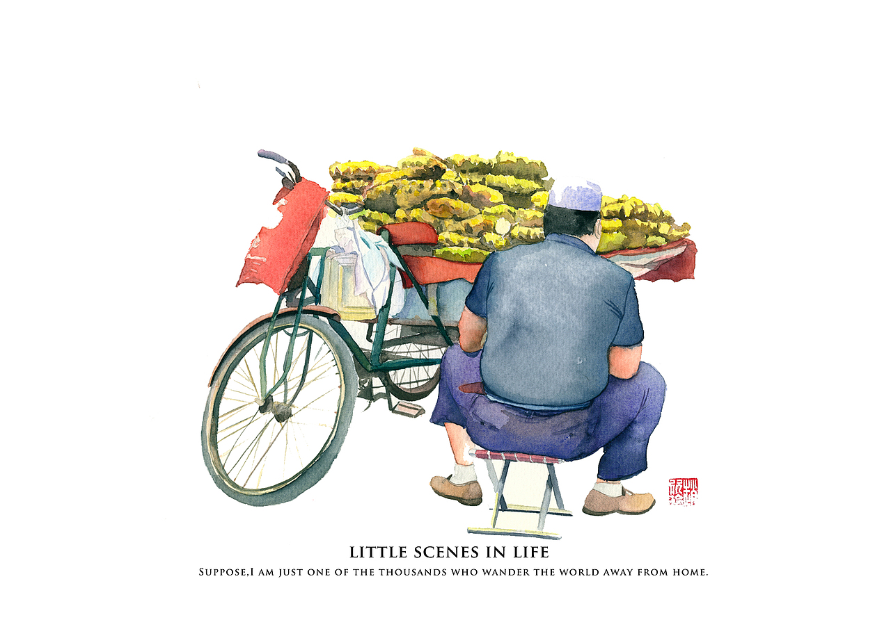 《人间深处》街头主题合集（图ZMTkyNTQ4Nzk2） - 艺术插画 - 站酷设计师圈圈赵原创素材 - 站酷ZCOOL