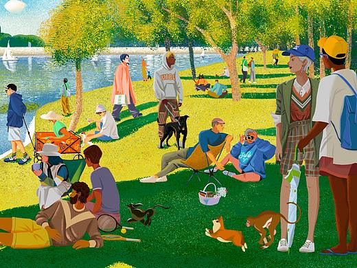 插画上海之春｜与春天见面