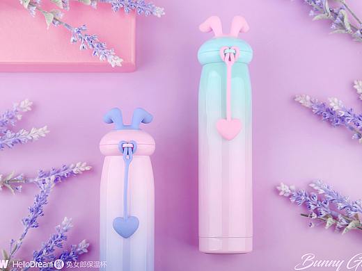 HelloDream【兔女郎保温杯】官方产品拍摄图