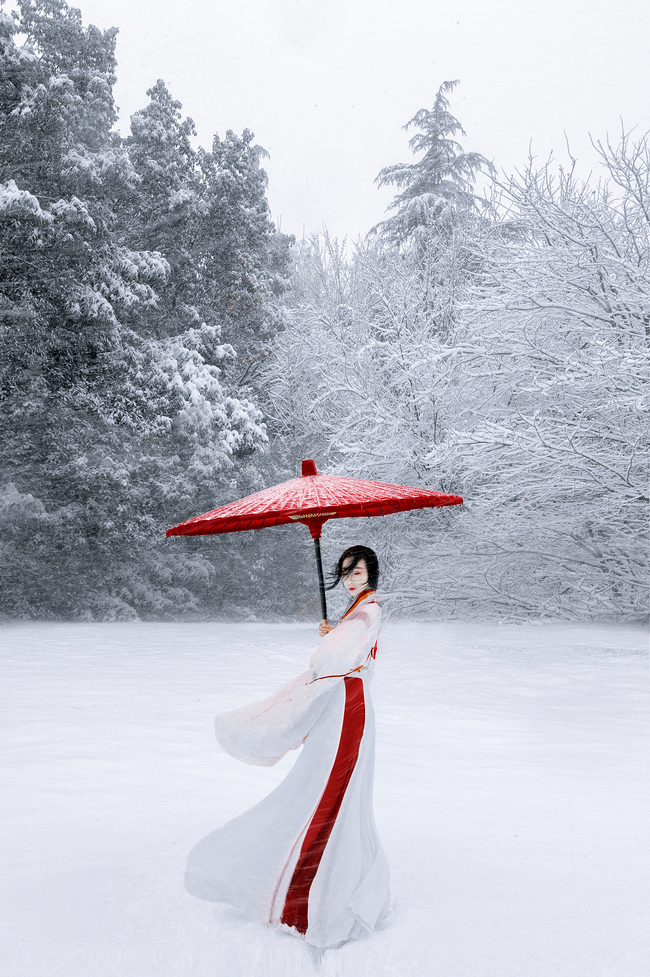 才见岭头云似盖, 已惊岩下雪如尘。