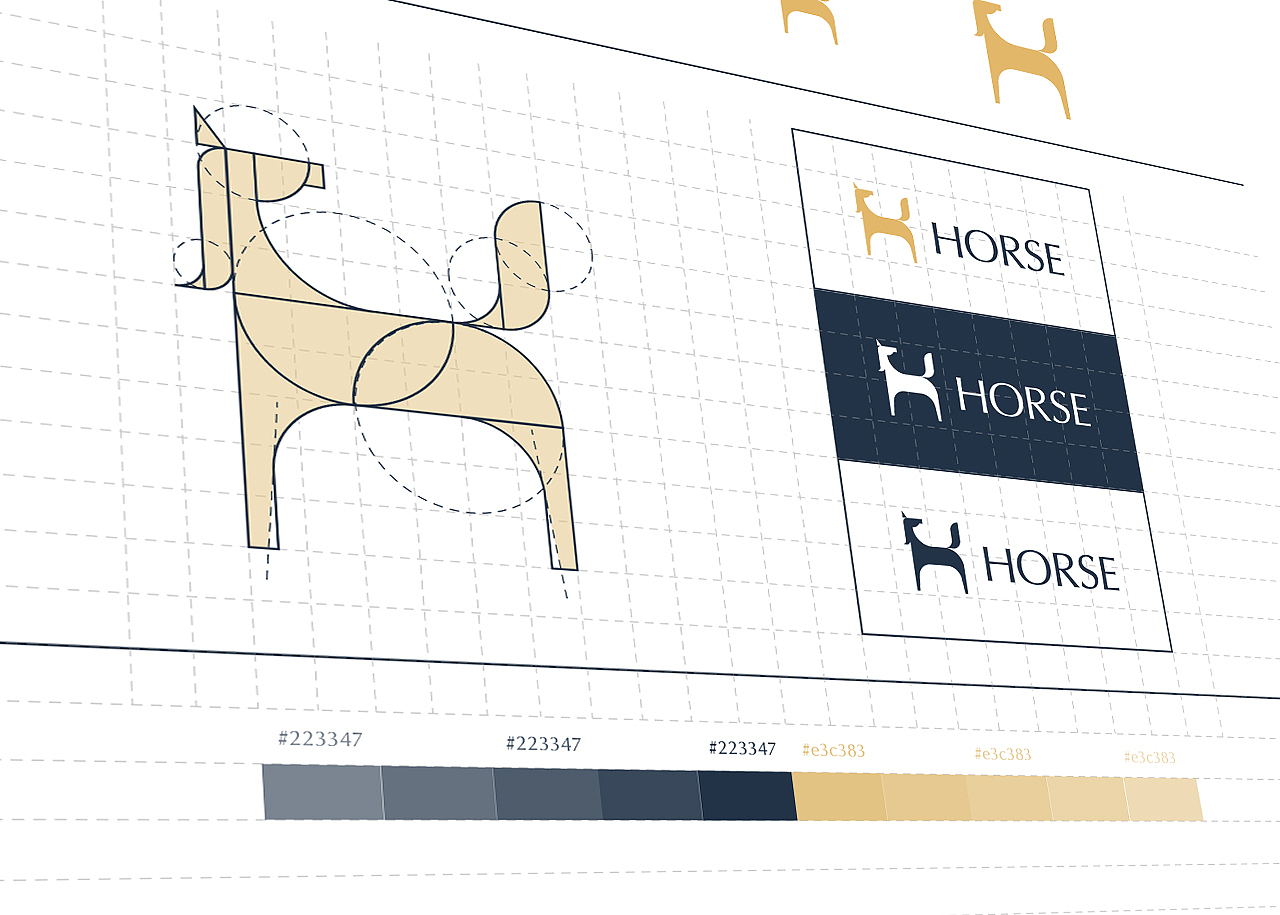 动物+动物首字母的LOGO图形练习
