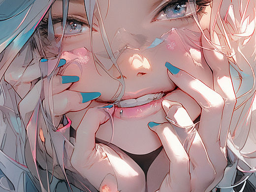 midjourney 迷人特写 疯狂的美丽