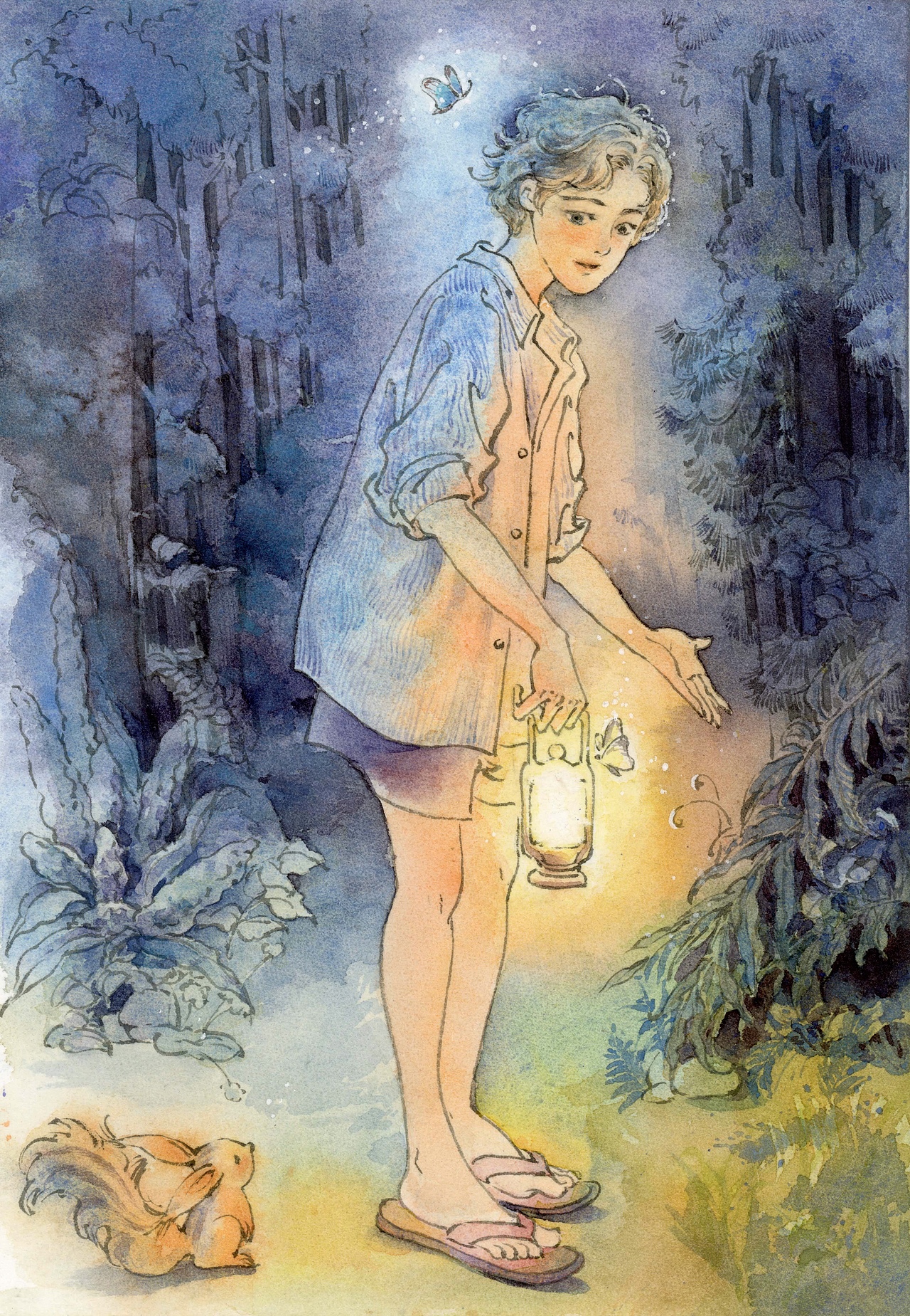 森林里的小确幸和一张月亮湖（图ZMjc2MDc1Nzky） - 艺术插画 - 站酷设计师emmiliu原创素材 - 站酷ZCOOL