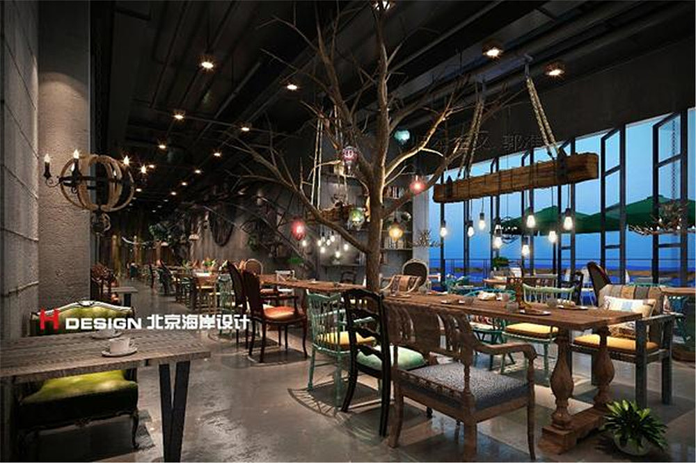 广东揭阳盛味堂烧烤店餐饮设计案例—北京海岸设计