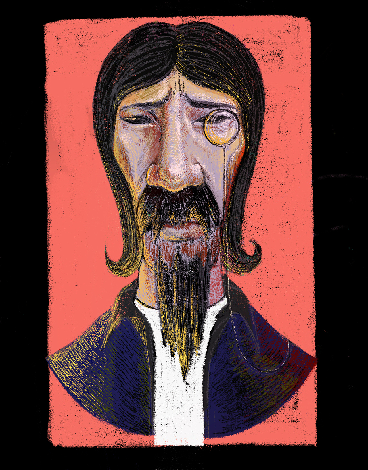 插画练习，粉笔画（图ZOTYyNjc0NjQ=） - 商业插画 - 站酷设计师阿啦琼原创素材 - 站酷ZCOOL