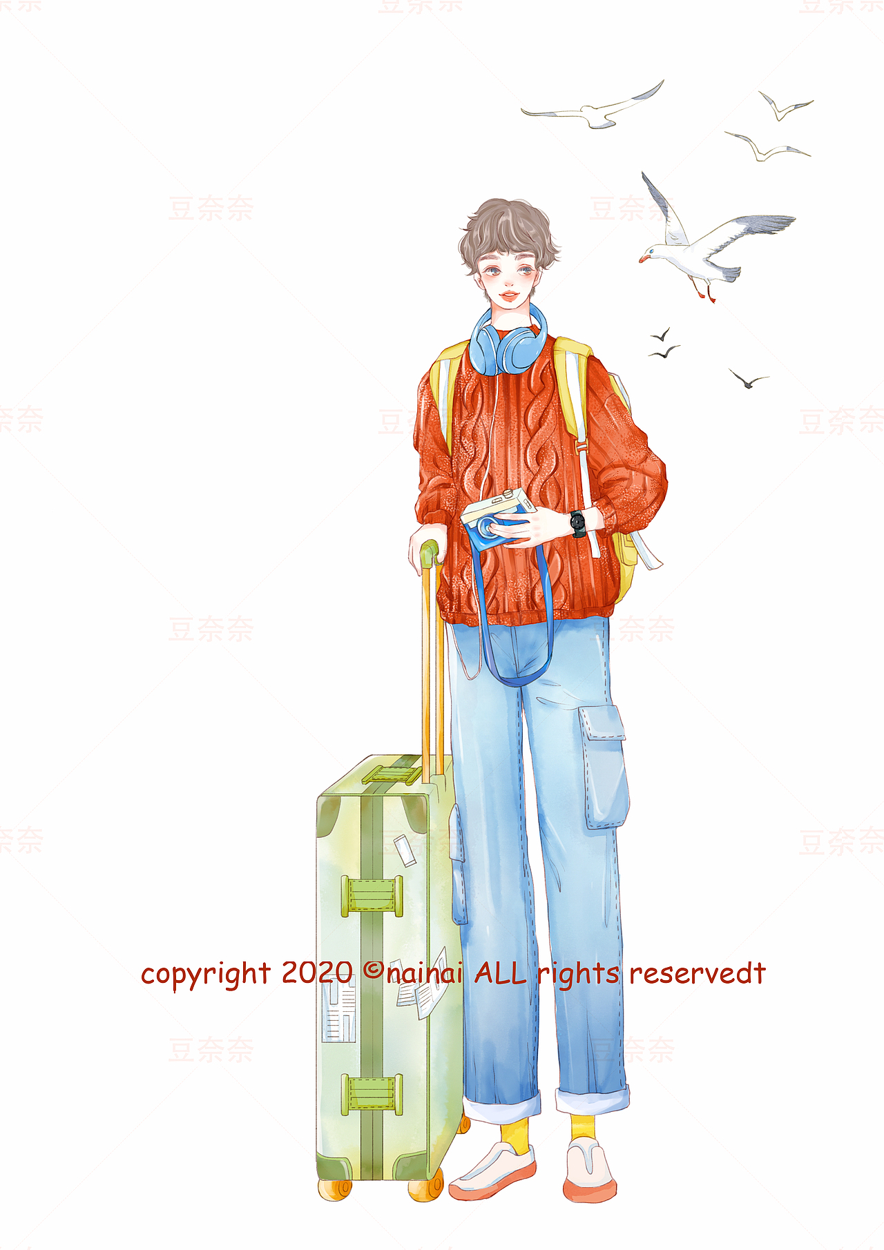 旅途（图ZMjM4MTA4MTg4） - 商业插画 - 站酷设计师奈奈颓原创素材 - 站酷ZCOOL