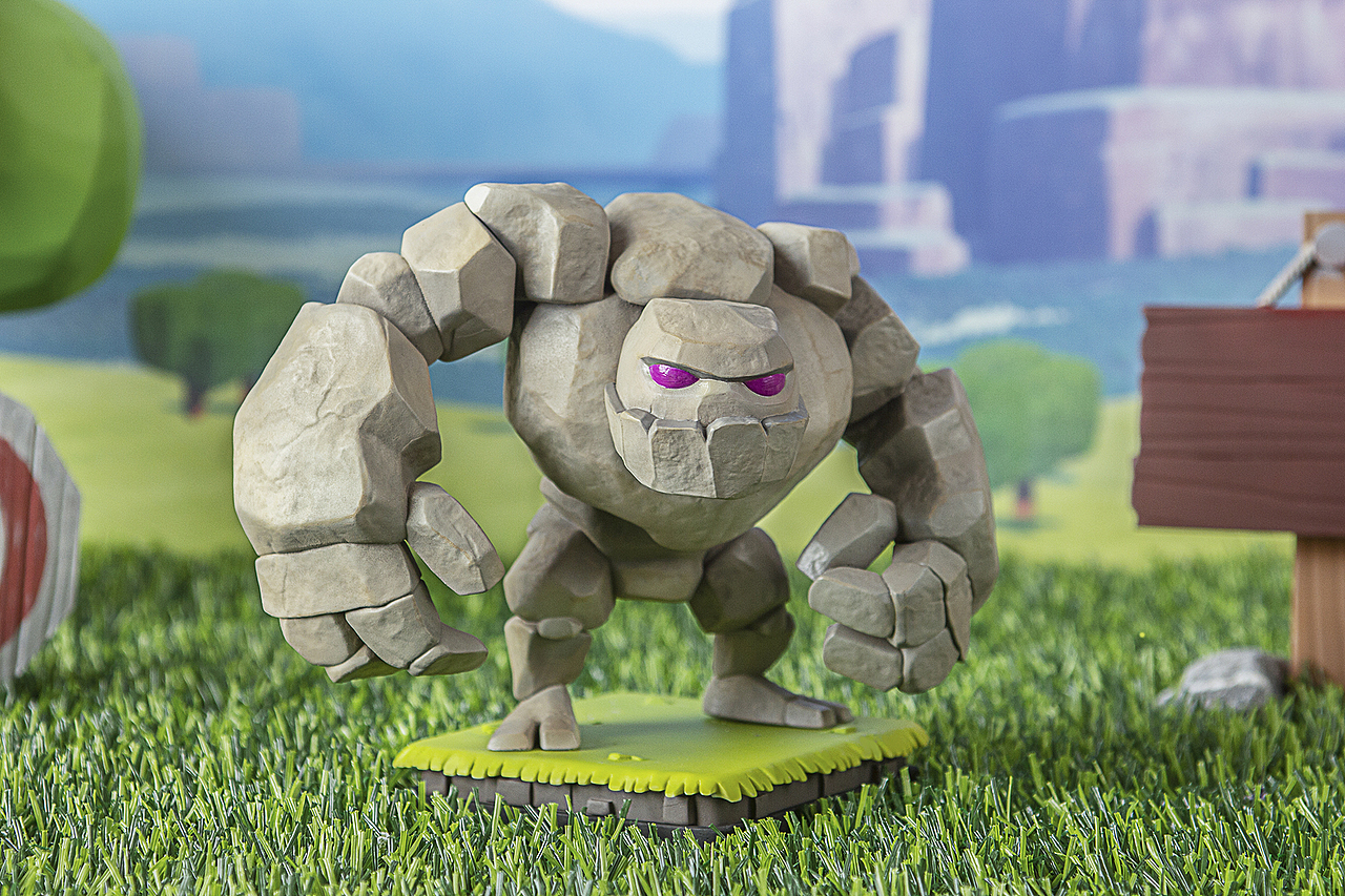 手办-部落冲突皇室战争戈仑石人