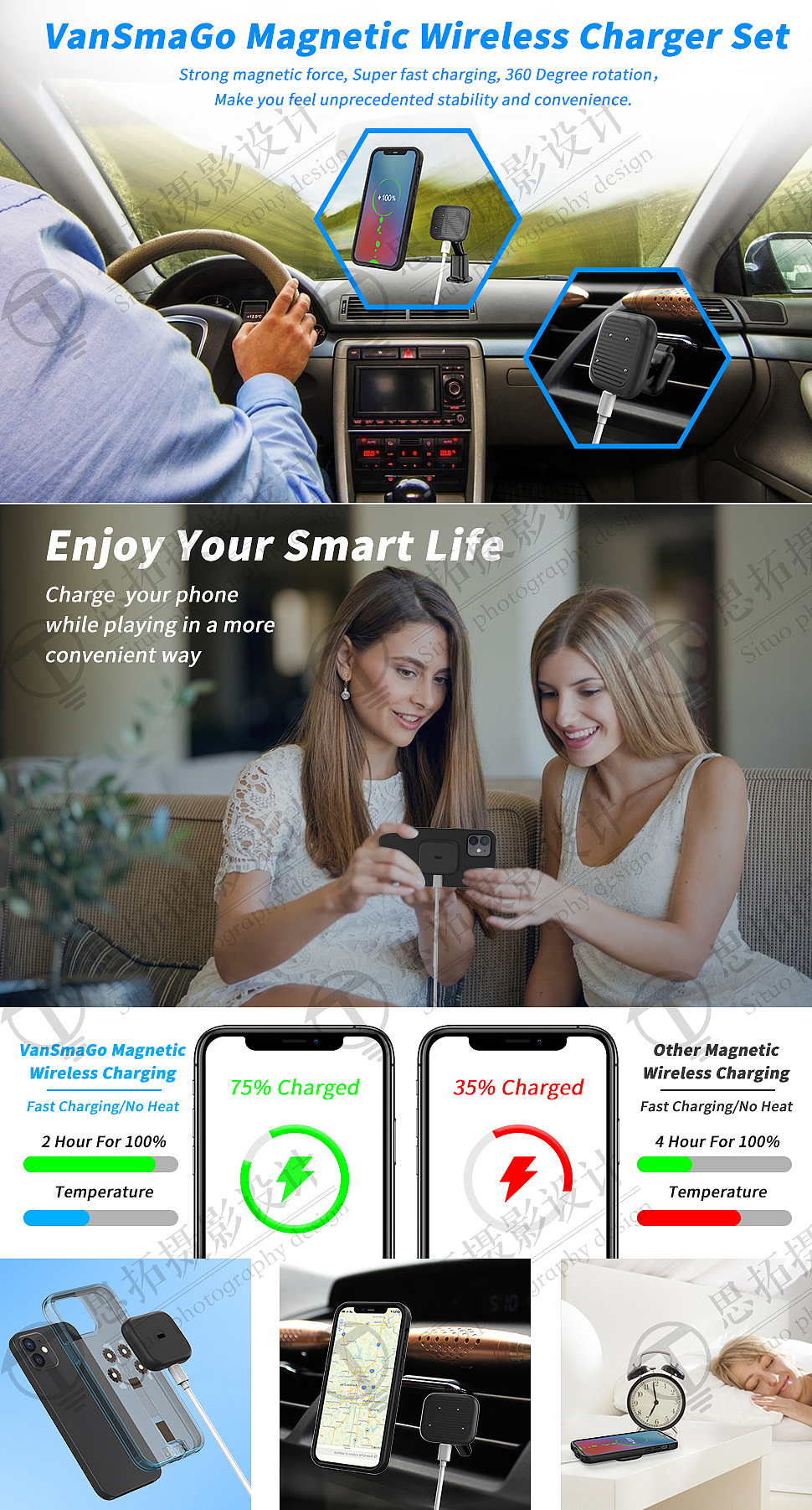 手机无线充 渲染 设计排版 亚马逊（图ZMjQ1NzM0NjI0） - 电商 - 站酷设计师广州思拓文化传媒原创素材 - 站酷ZCOOL