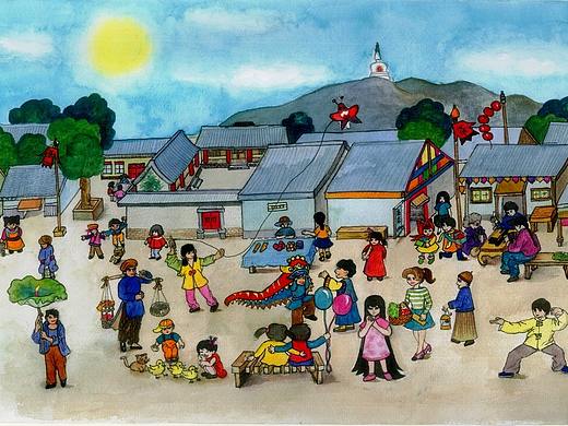 11年给某个广告公司画的图画宣传页。