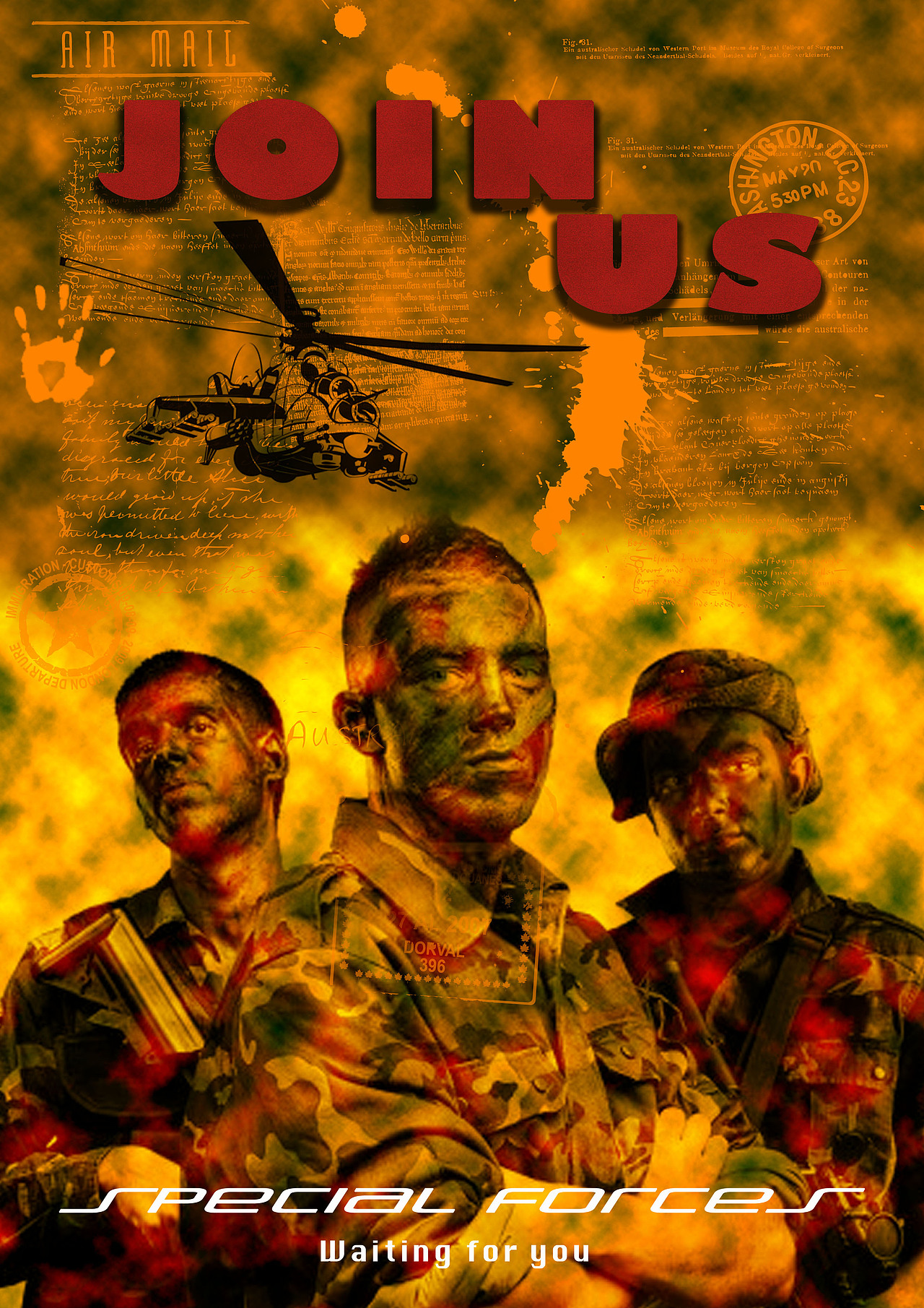 特种部队征兵海报 