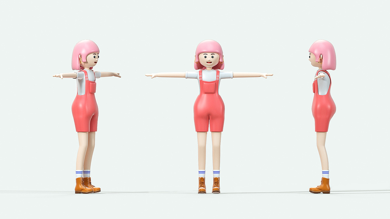 C4D人物习作_Vol.1（图ZMjQ3NDkzMDg0） - 人物/生物 - 站酷设计师shanshan_ya原创素材 - 站酷ZCOOL