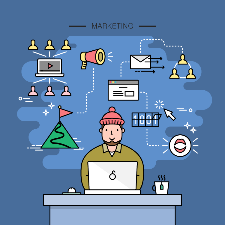 互联网IT职业人物插画（图ZMjIwMTM5MTY4） - 创作习作 - 站酷设计师越前龍馬原创素材 - 站酷ZCOOL