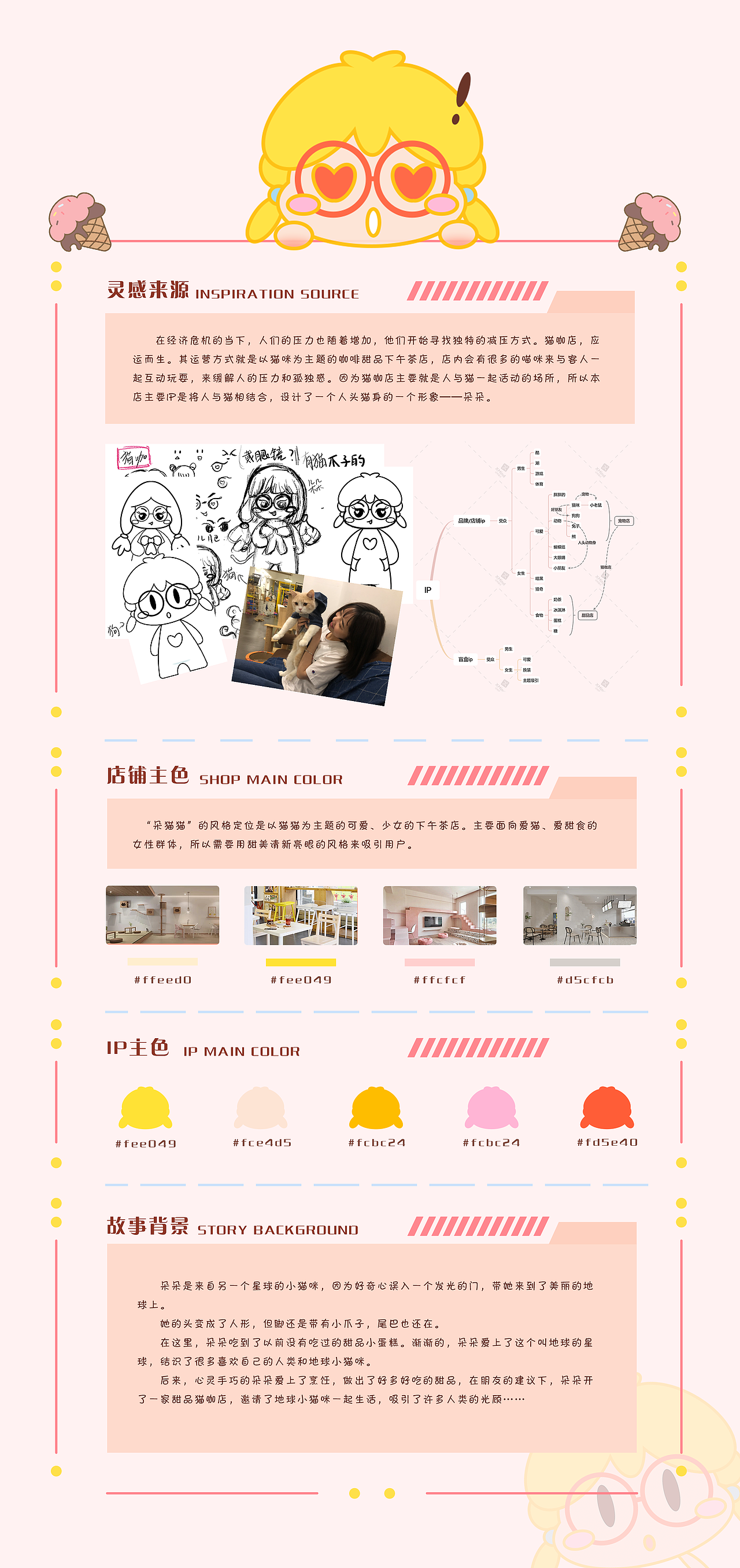 「朵猫猫」猫咖店铺IP设计（图ZMjY1Nzg4NjQw） - IP形象 - 站酷设计师coco爱喝一點點原创素材 - 站酷ZCOOL