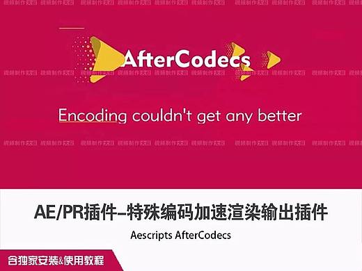 最新PR加速渲染插件AfterCodecs教程,赠插件神器！