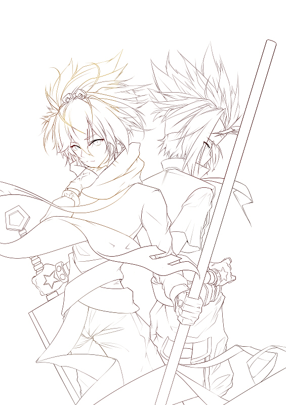 凹凸同人 嘉格cp（图ZMTQ2MjM4MDcy） - 商业插画 - 站酷设计师闹闹君原创素材 - 站酷ZCOOL